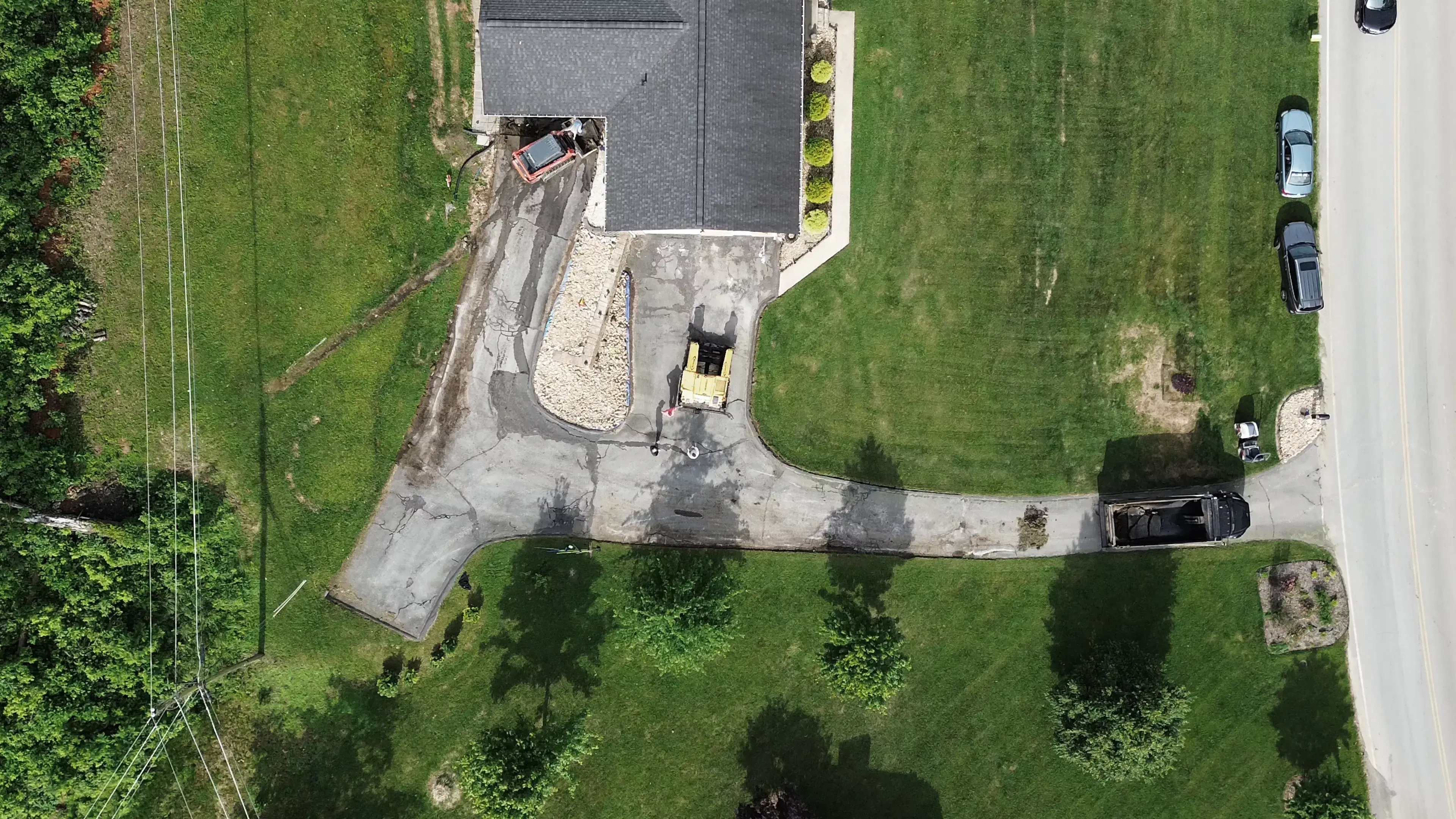 After professional paving